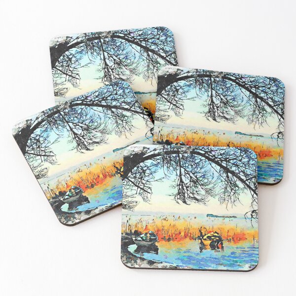 Item preview, Bracciano: boats and reeds designed and sold by Giuseppe Cocco.
