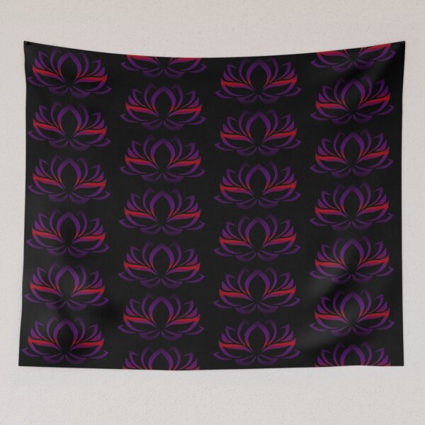 Item preview, Gentle "Pocket" Lotus Flower In A Purple And Red Hue designed and sold by RosieSunflower.