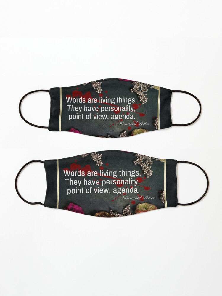 Hannibal Words Have an Agenda Quote Mask for Sale by orionlodubyal