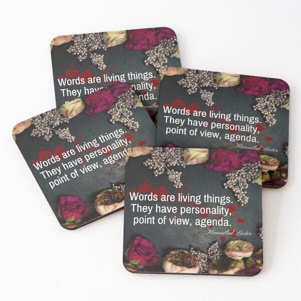 Item preview, Hannibal Words Have an Agenda Quote designed and sold by orionlodubyal.