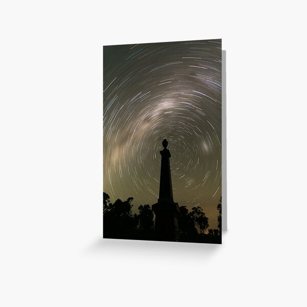Startrails from the grave! Greeting Card