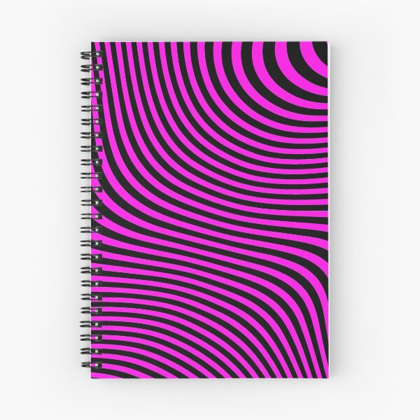Item preview, seamless wavy pattern, Twisted duotone background. Abstract pattern from lines, Black and pink texture designed and sold by mashmosh.