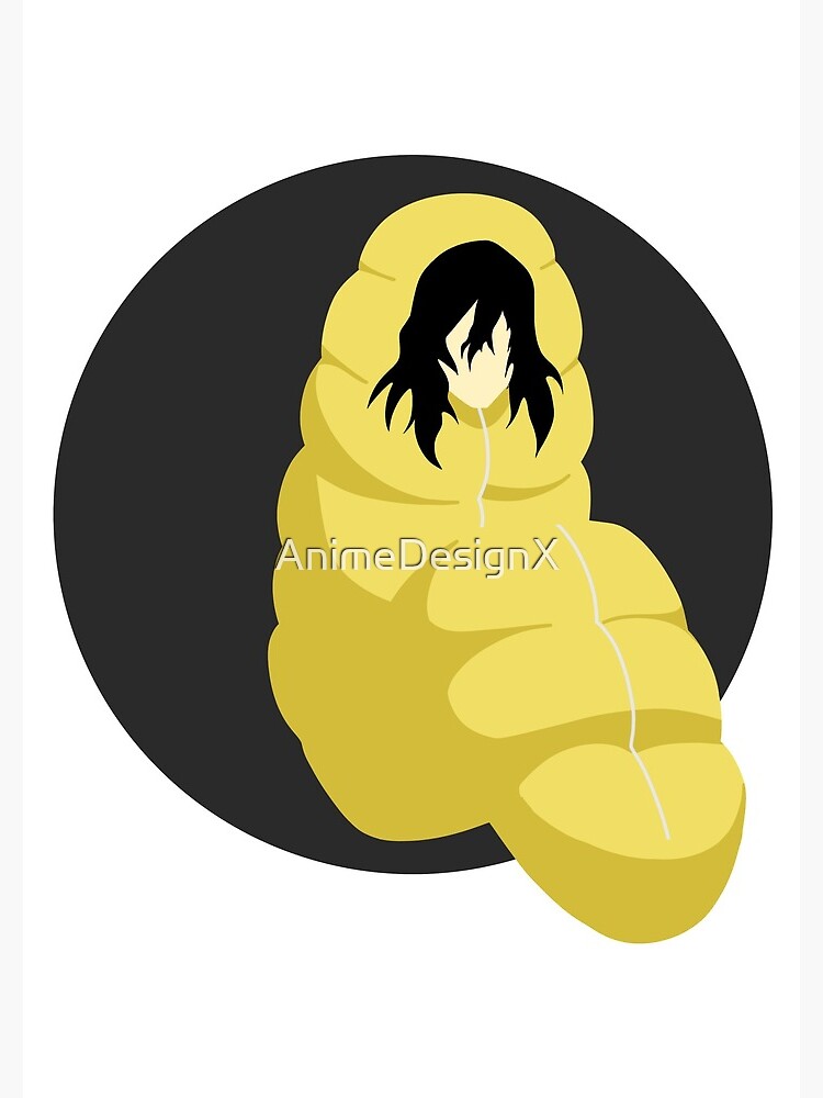 "Sleeping bag Eraserhead Shota Aizawa My hero Academia colourful