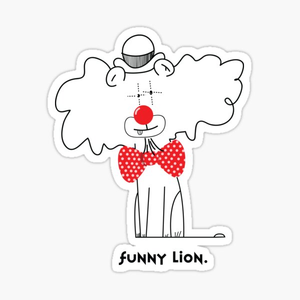 Item preview, Funny lion. designed and sold by Garrincha Toonz.