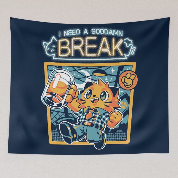 Item preview, I Need a Break designed and sold by Ilustrata®.