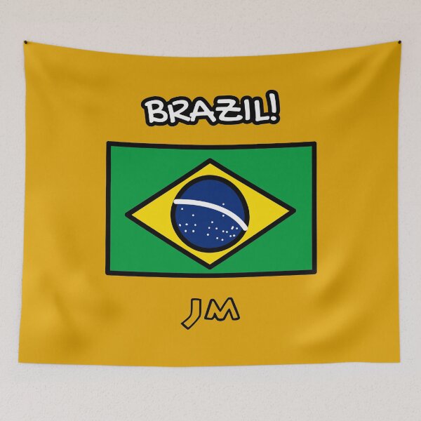 Item preview, Yellow Brazil Flag designed and sold by jesumedina.