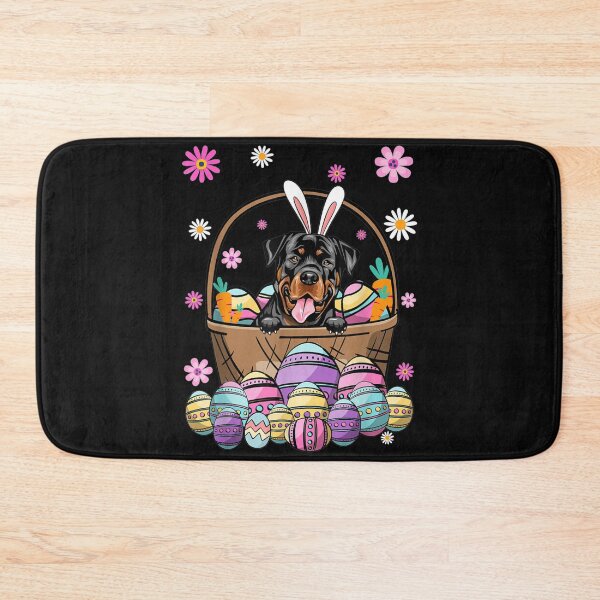Item preview, Bunny Rottweiler Dog Happy Easter Day Lover designed and sold by Clintoren.