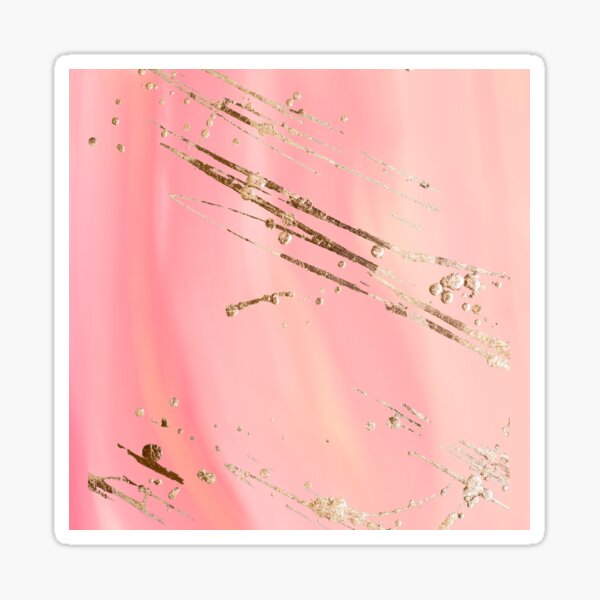 Item preview, Pink Peach gold Abstract art designed and sold by janvi777.
