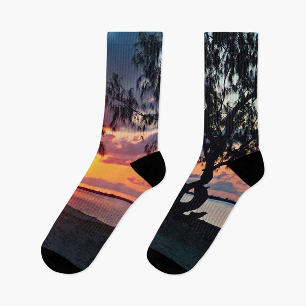 Item preview, Tropical Sunset Beach Palm Trees Landscape designed and sold by worldways.
