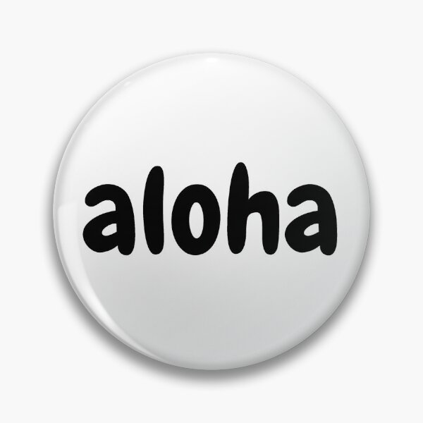 Item preview, Aloha - Black Letters designed and sold by SimplyMots.