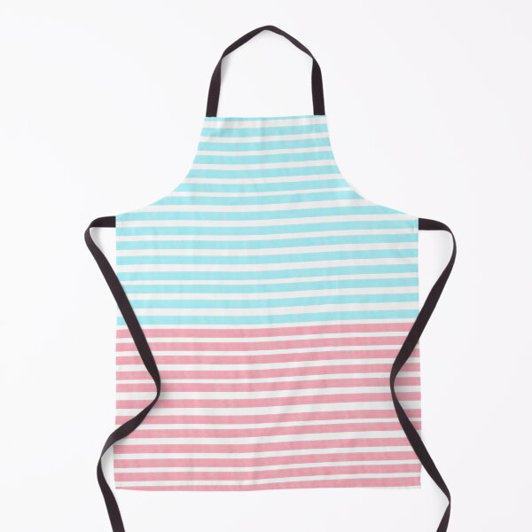 Item preview, Coral pink and aqua blue hand drown watercolor stripes designed and sold by likebakerdo.