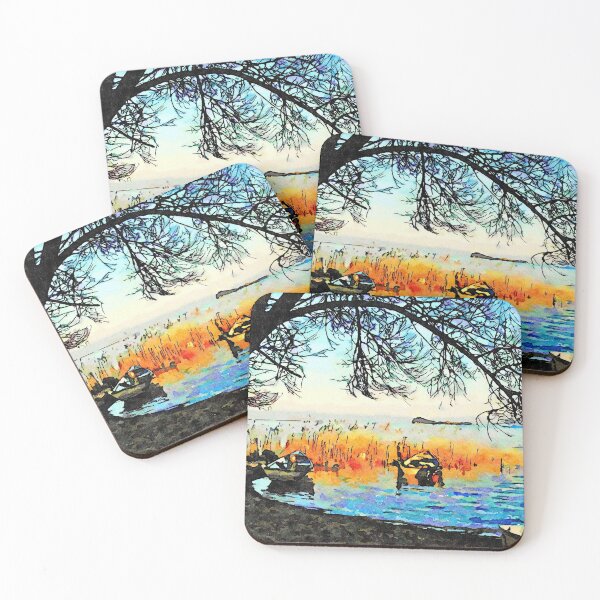 Item preview, Bracciano: boats and reeds designed and sold by Giuseppe Cocco.