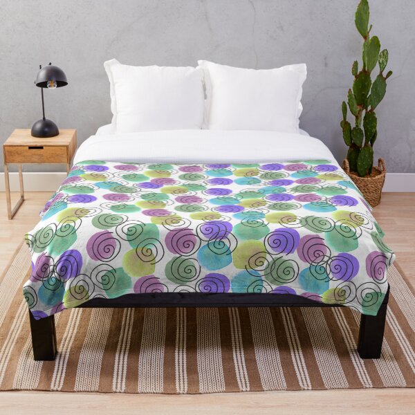 Item preview, Colorful spiral pattern in watercolor #4 designed and sold by Marina Vianna.