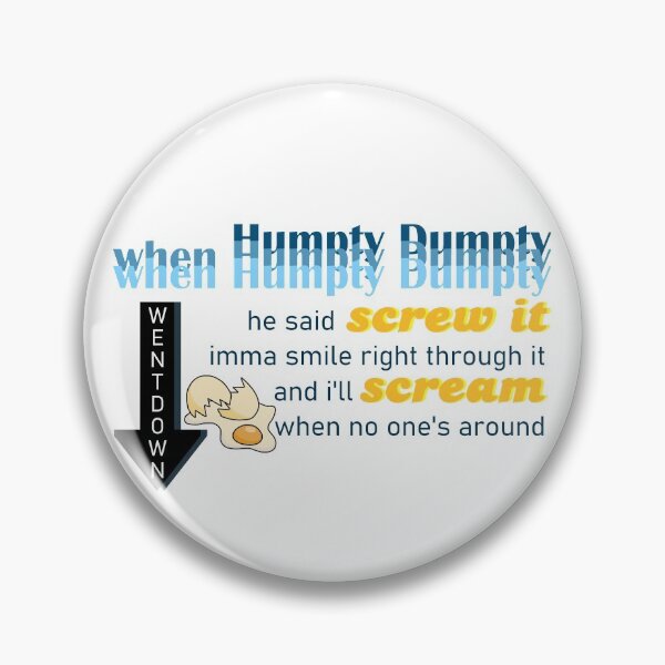 Item preview, AJR Humpty Dumpty Lyrics designed and sold by Lottie555.