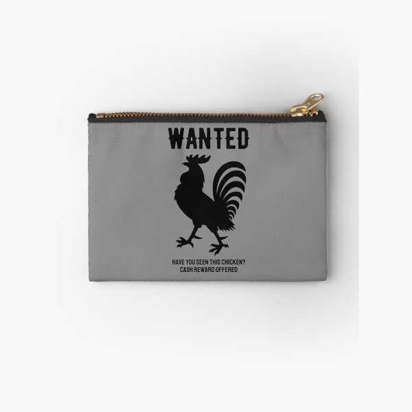 Item preview, Wanted. Have You Seen This Chicken? Black Silhouette, Text. designed and sold by JellyBeenzz.