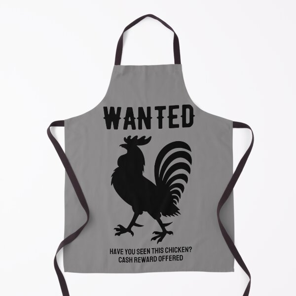 Item preview, Wanted. Have You Seen This Chicken? Black Silhouette, Text. designed and sold by JellyBeenzz.