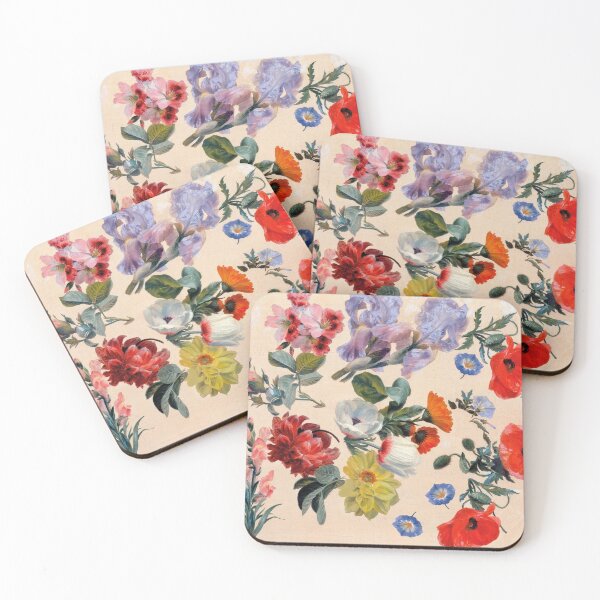 Item preview, SPRING FLOWERS,POPPIES,LILIES,ANEMONES, MORNING GLORIES IN PINK Floral Pattern designed and sold by BulganLumini.