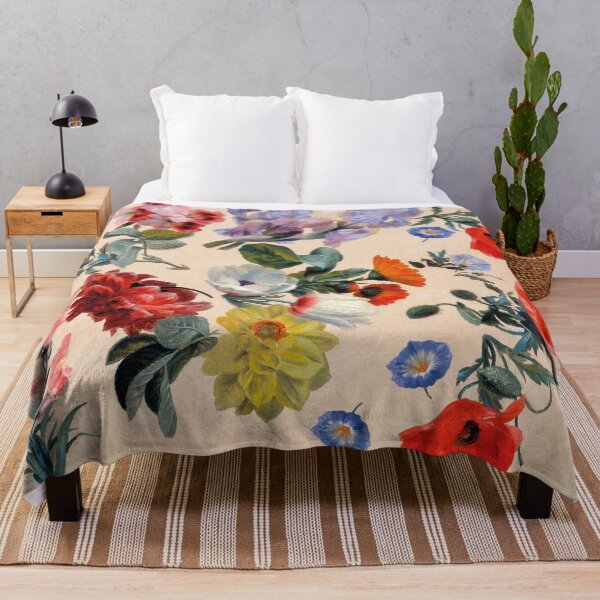 Item preview, SPRING FLOWERS,POPPIES,LILIES,ANEMONES, MORNING GLORIES IN PINK Floral Pattern designed and sold by BulganLumini.