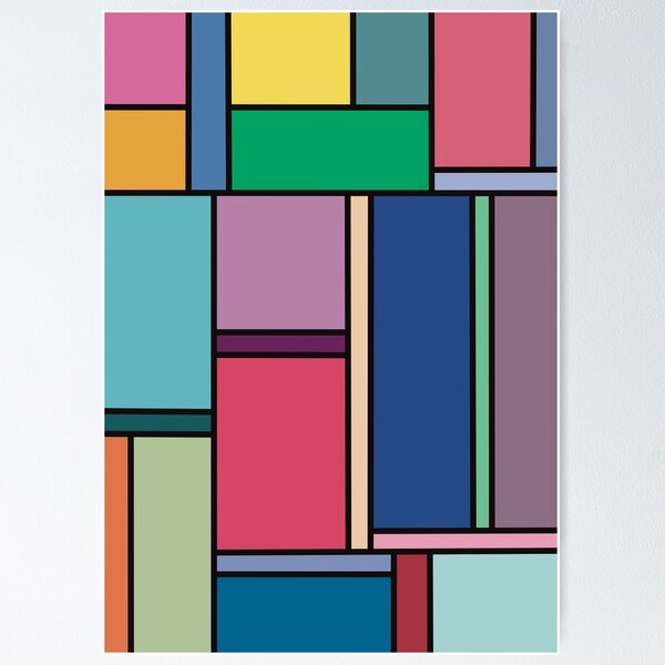 Item preview, Colourful blocks #1 designed and sold by hollyearleyxo.
