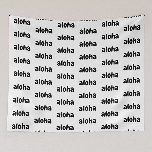 Item preview, Aloha - Black Letters designed and sold by SimplyMots.