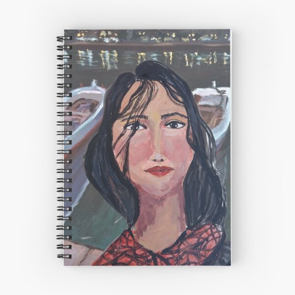Item preview, FEMALE PORTRAIT & NIGHT SEASCAPE designed and sold by IvanaKada.