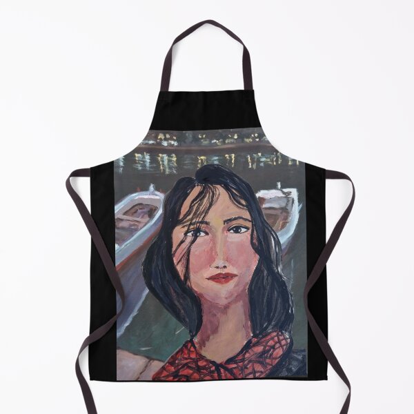 Item preview, FEMALE PORTRAIT & NIGHT SEASCAPE designed and sold by IvanaKada.