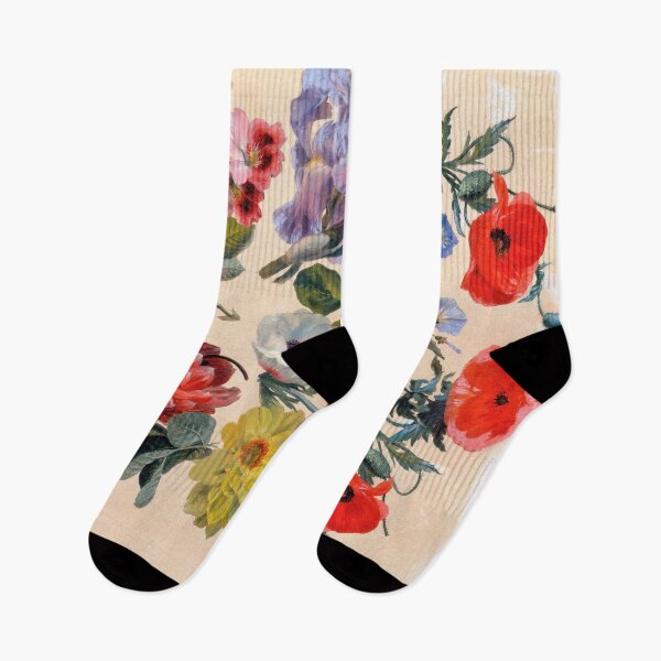 Item preview, SPRING FLOWERS,POPPIES,LILIES,ANEMONES, MORNING GLORIES IN PINK Floral Pattern designed and sold by BulganLumini.