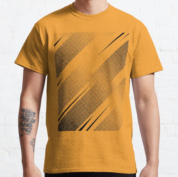 Black and pink modern abstract halftone dotted background Classic T-Shirt