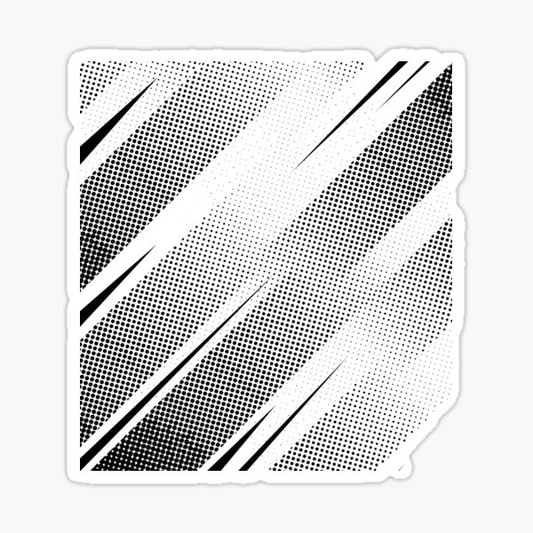 Black and pink modern abstract halftone dotted background Sticker