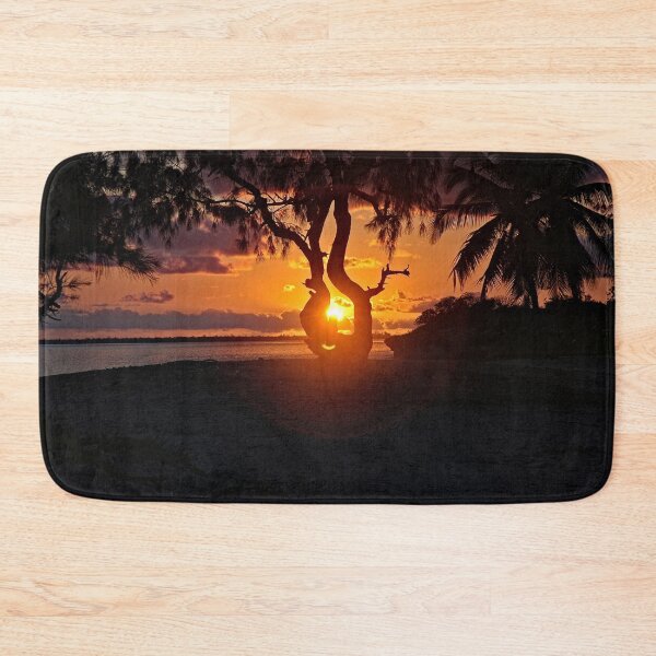 Item preview, Sunset Tropical Beach Trees Evening Landscape designed and sold by worldways.