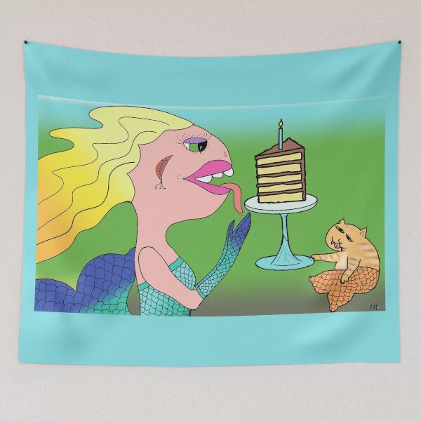 Item preview, Mermaid Birthday Cake designed and sold by Nancy Haven.