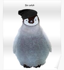 Penguin Beanie Poster