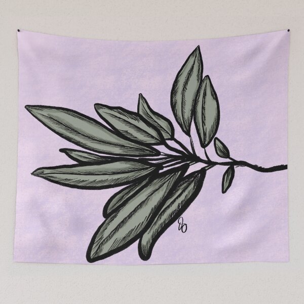 Item preview, Sprig of Sage on Lavender designed and sold by Art by Dorothy Goulet.
