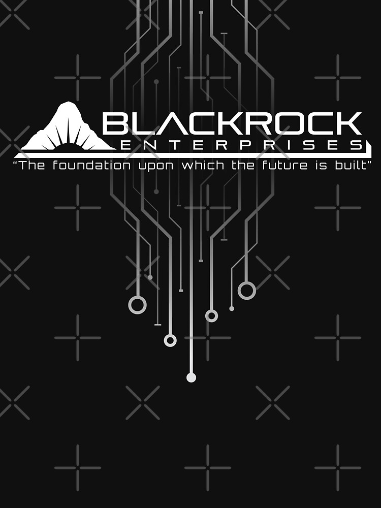 "Blackrock Enterprises (white design)" Tshirt for Sale by deadbunneh