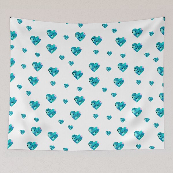 Item preview, Blue Jellybean Hearts Sticker Pack designed and sold by Designs By YL.