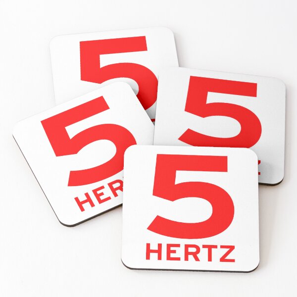 Item preview, 5 HERTZ BRAND LOGO - RED designed and sold by 5hertz.