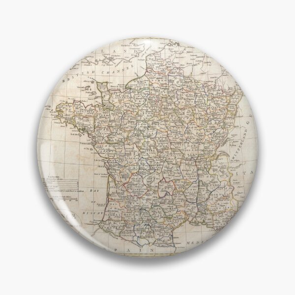 Item preview, Vintage map of France 1799 designed and sold by Pajs.