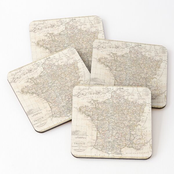 Item preview, Vintage map of France 1799 designed and sold by Pajs.