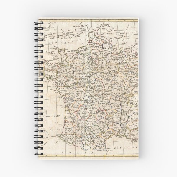 Item preview, Vintage map of France 1799 designed and sold by Pajs.