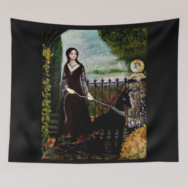 Item preview, The Ruined Garden designed and sold by The Mysterious Domain Alyne Whiteswan Fine Art Prints and Merch.