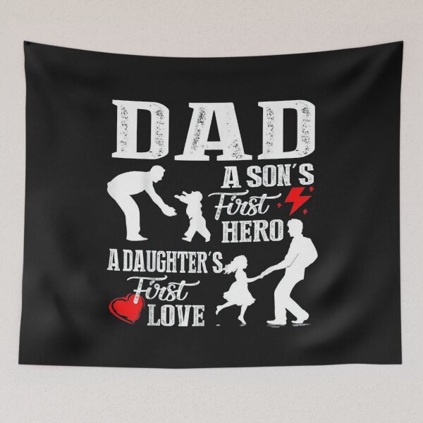 Item preview, A Son's First Hero, A Daughter's First Love | Gift For The Father's Day | Gift For Dad designed and sold by ThuyPhamStore.
