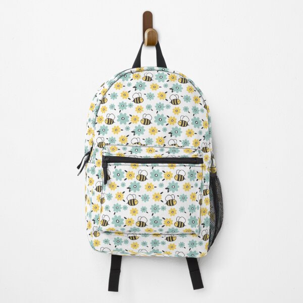 Item preview, Cute Honey Bee Flower Pattern Design designed and sold by micreations.