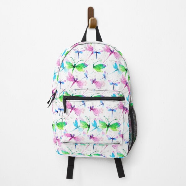 Item preview, Dragonfly neon with white background designed and sold by Edith Jacobs.