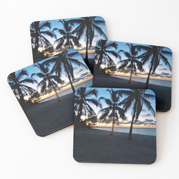 Item preview, Sunrise Tropical Beach TPalm trees Landscape designed and sold by worldways.