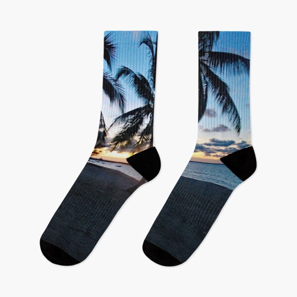 Item preview, Sunrise Tropical Beach TPalm trees Landscape designed and sold by worldways.