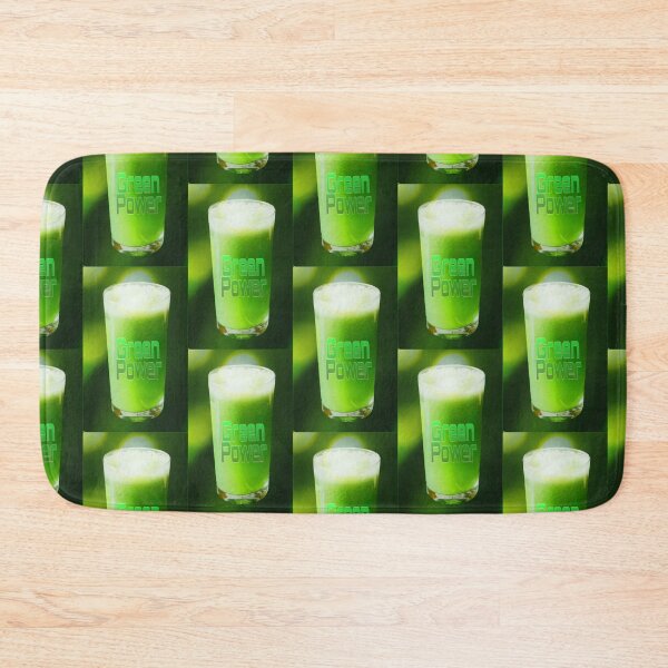 Item preview, Green power - green vegetable juice in a glass - lettering - photo design designed and sold by kikidu21.