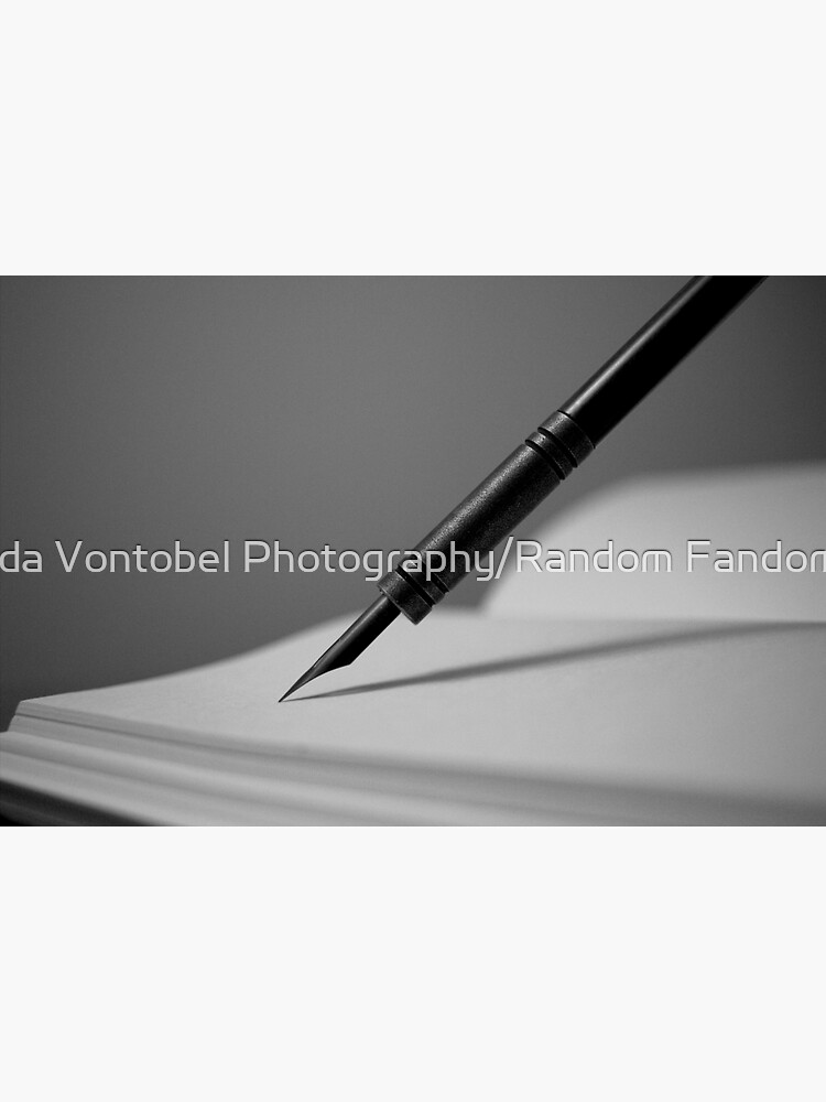 "Quill in Black & White" Sticker by amandavontobel Redbubble