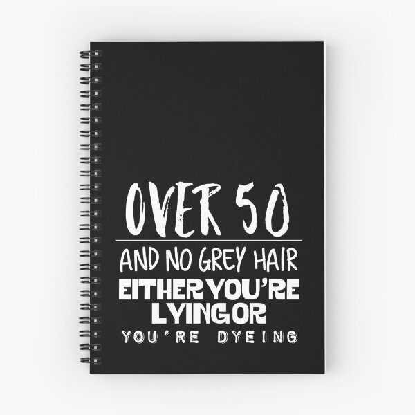 Item preview, Over 50 No Grey Joke Typography White Text designed and sold by AMSonArt.