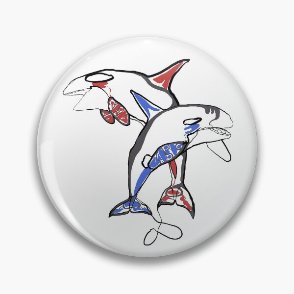 Item preview, Single Line - Haida Whales designed and sold by MaxencePierrard.