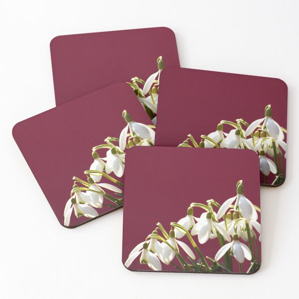 Item preview, Snowdrops on a red background designed and sold by Michaelerch.